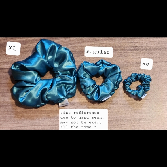 3 for 20 XL scrunchie in silky blue - Picture 2 of 2